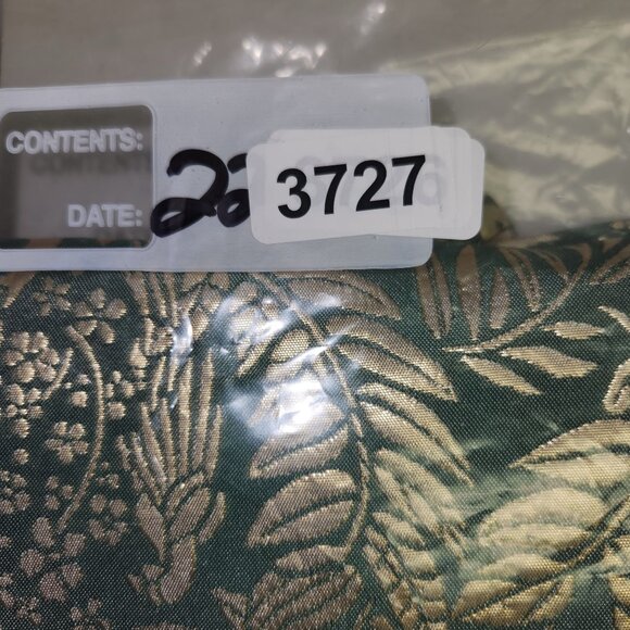 Crewcuts Girls 6 Metallic Leaf Print Drop-Waist Dress Green & Gold  3727 - Picture 8 of 10